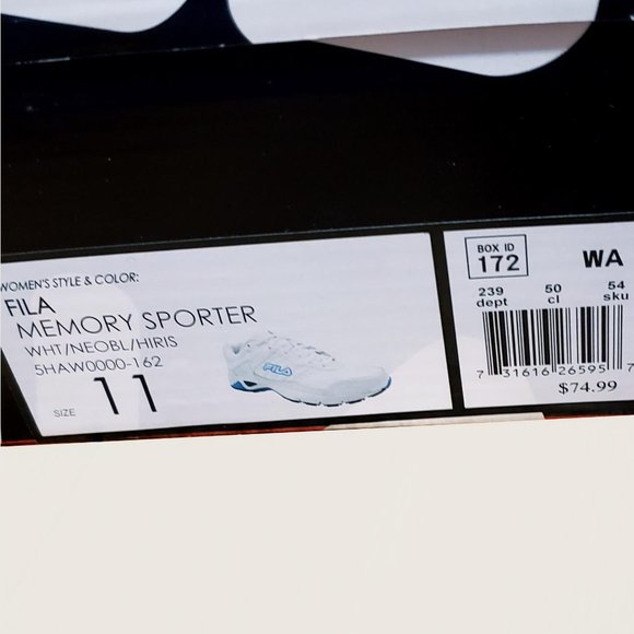 Fila Memory Sporter Sneakers NWT - Picture 11 of 11